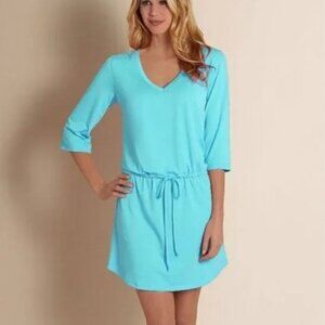 Soft Surroundings Mini Dress with Drawstring Waist Size M